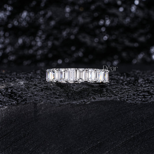 0.5CT Emerald Cut Diamond Labgrown Eternity Band - Pear Jewels