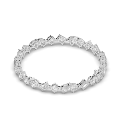 Multishape Lab-Grown Diamonds Tennis Bracelet