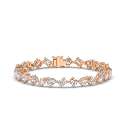 Multishape Lab-Grown Diamonds Tennis Bracelet