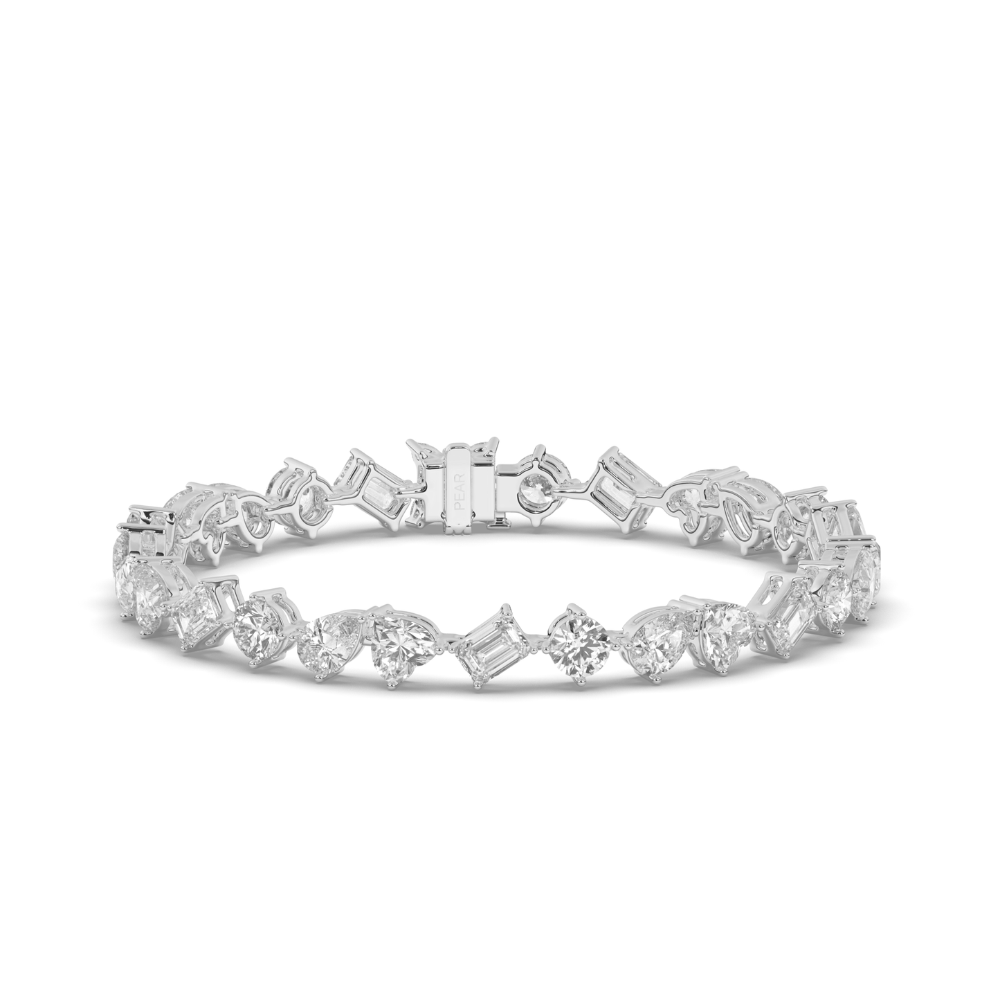 Multishape Lab-Grown Diamonds Tennis Bracelet