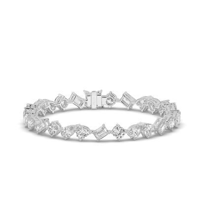 Multishape Lab-Grown Diamonds Tennis Bracelet