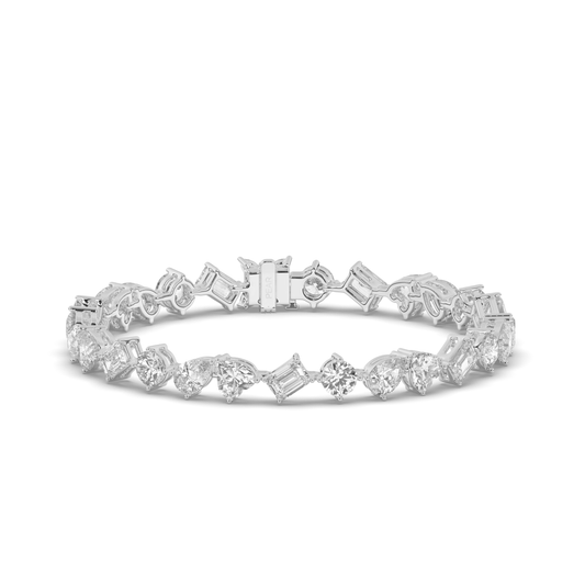 Multishape Lab-Grown Diamonds Tennis Bracelet