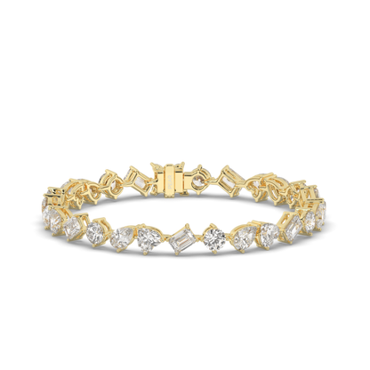 Multishape Lab-Grown Diamonds Tennis Bracelet