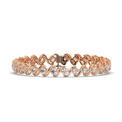 Sterling Tennis Bracelet with Lab-grown Round Diamonds