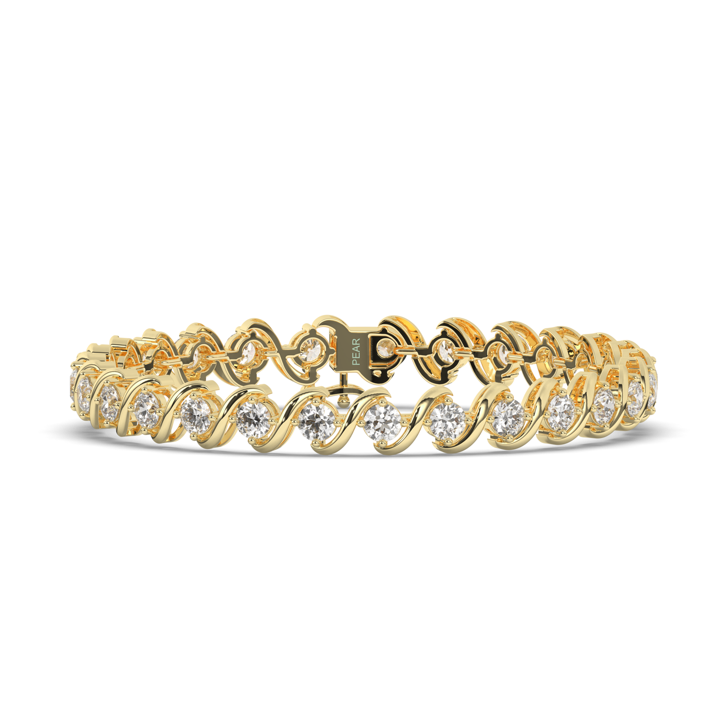 Sterling Tennis Bracelet with Lab-grown Round Diamonds