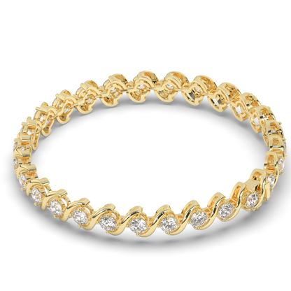 Sterling Tennis Bracelet with Lab-grown Round Diamonds