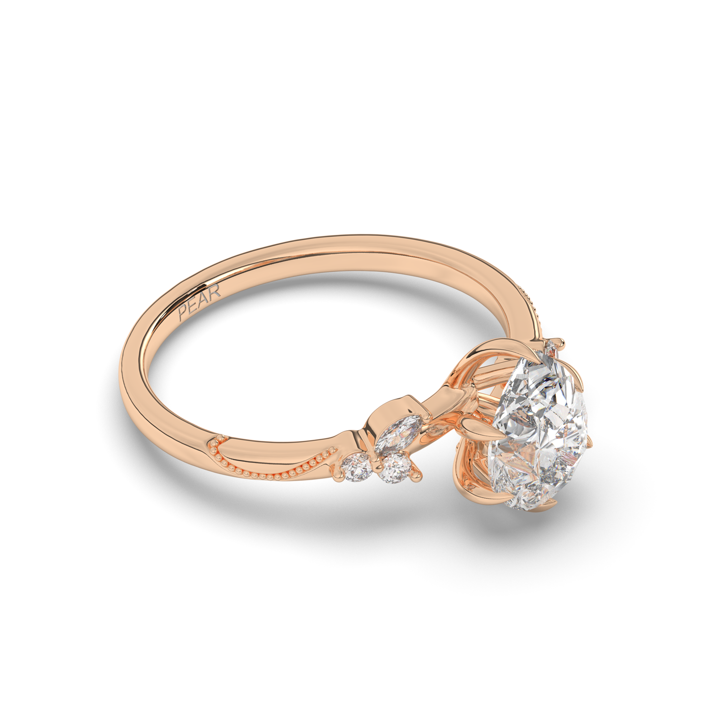 Pear Shape Solitaire Ring