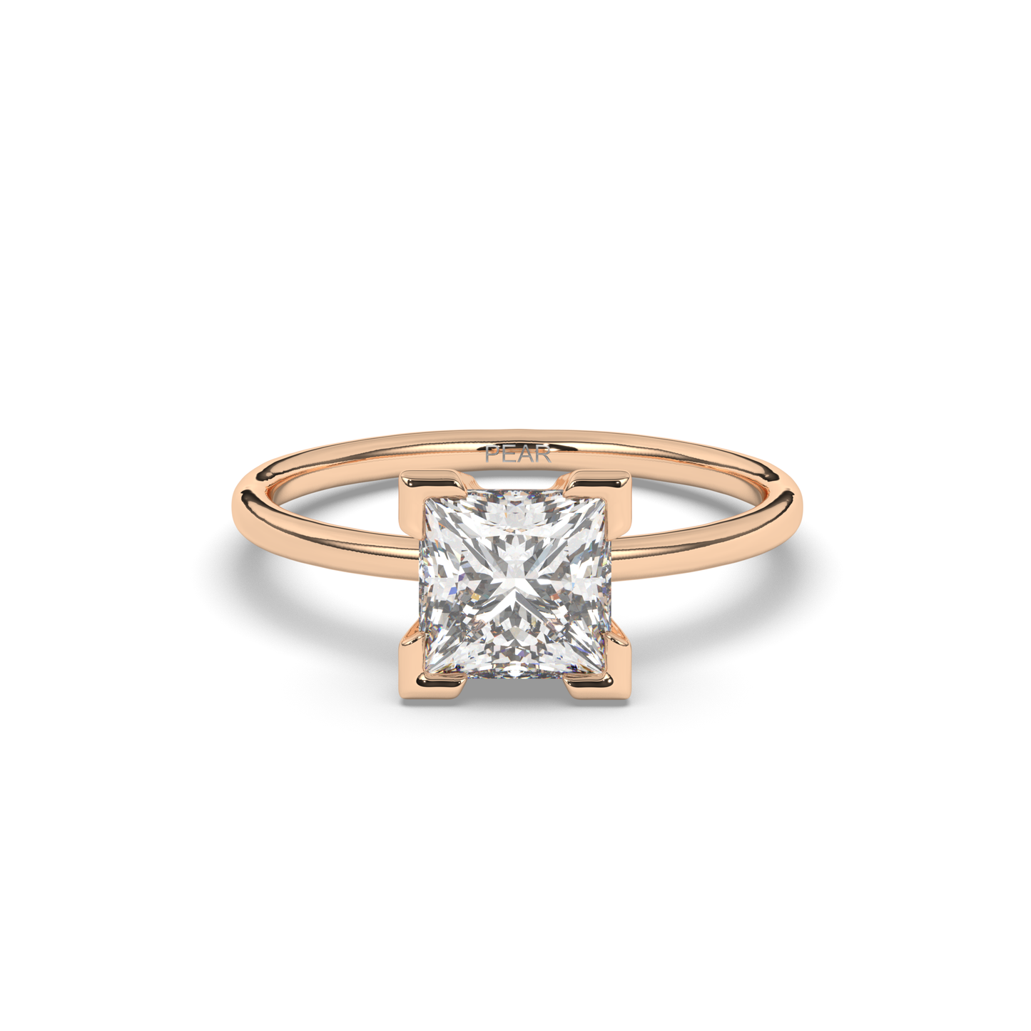 Princess Lab-Grown Diamond Ring in Prong Setting