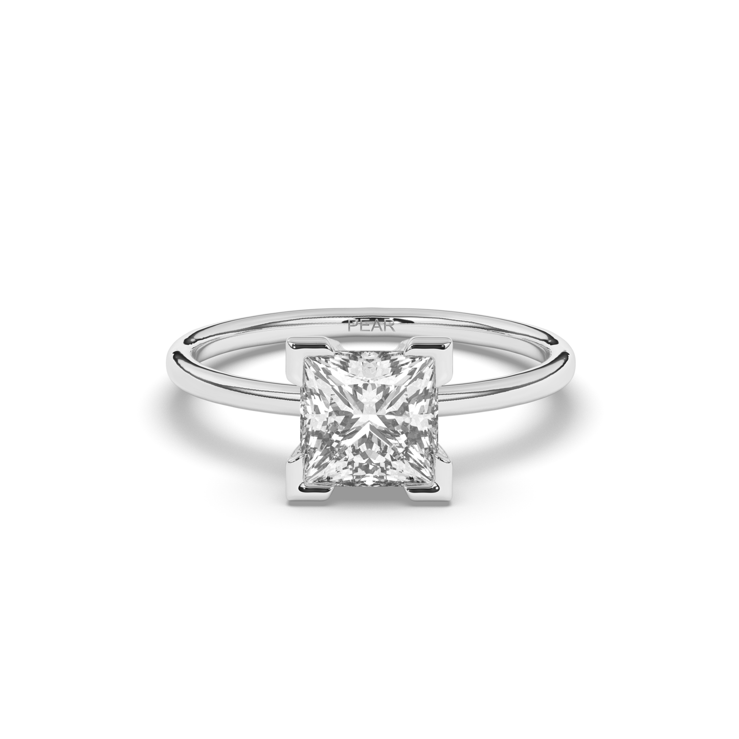 Princess Lab-Grown Diamond Ring in Prong Setting