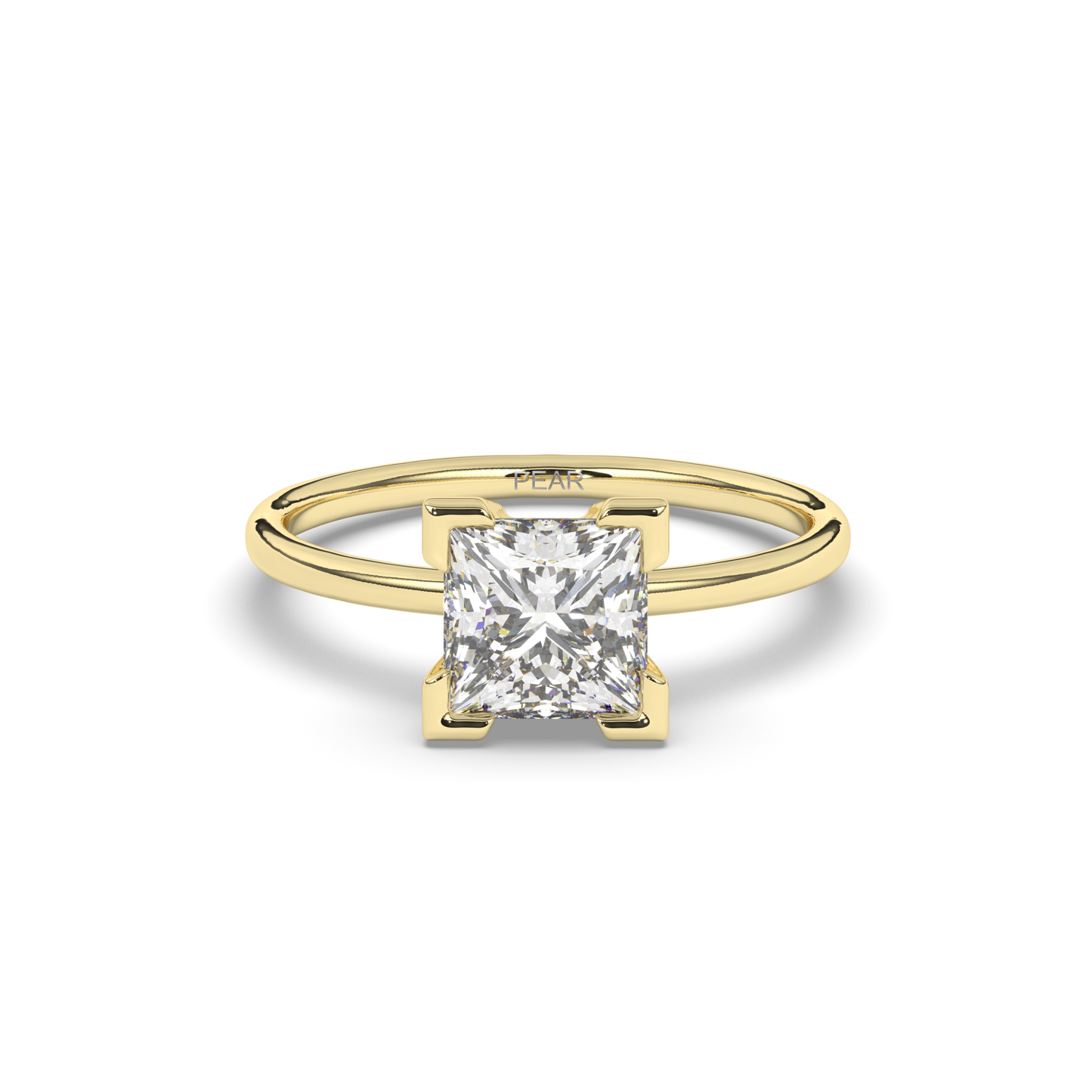 Princess Lab-Grown Diamond Ring in Prong Setting