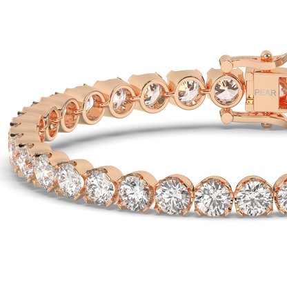 Round Cut Lab-grown Diamonds Tennis Bracelet