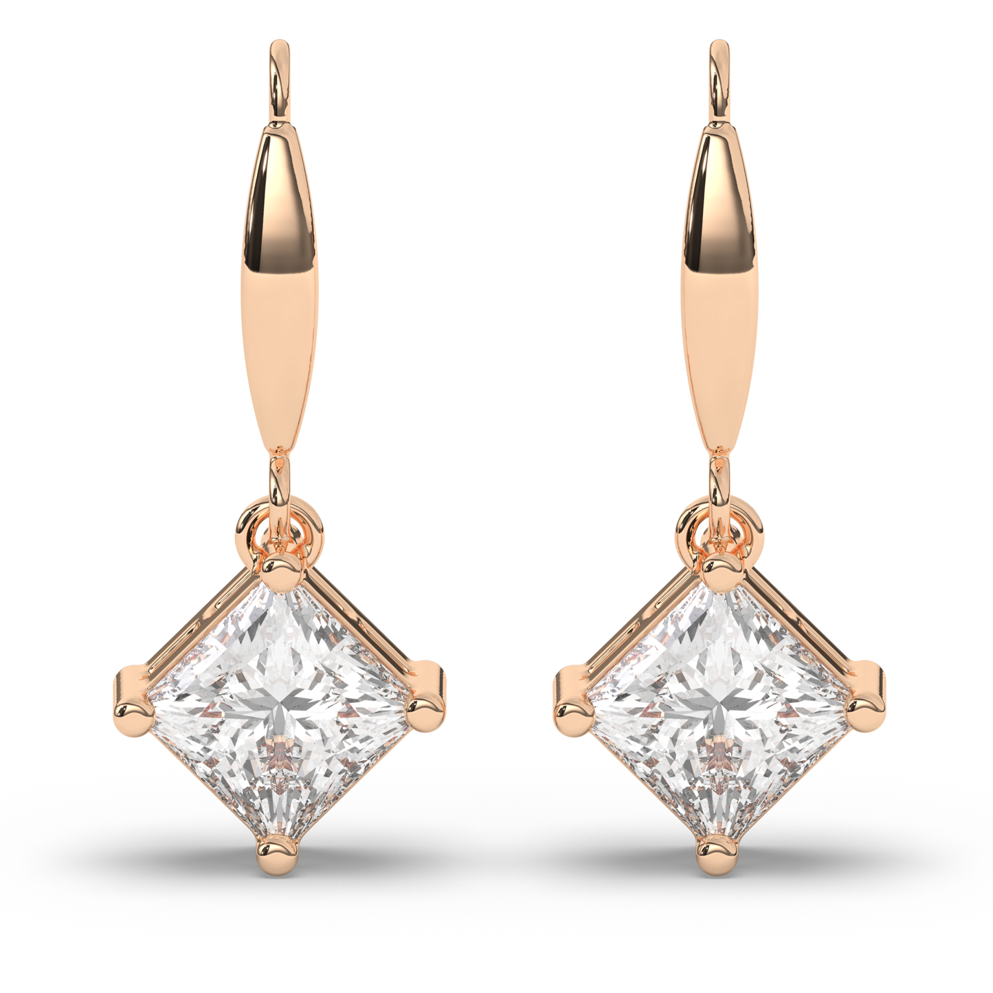 Majestic Princess Lab-Grown Diamond Dangle Earrings