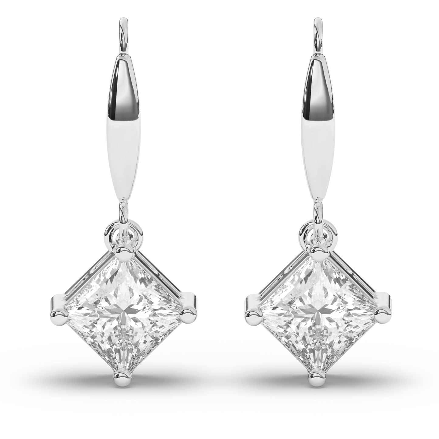 Majestic Princess Lab-Grown Diamond Dangle Earrings