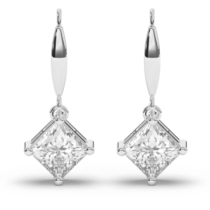 Majestic Princess Lab-Grown Diamond Dangle Earrings