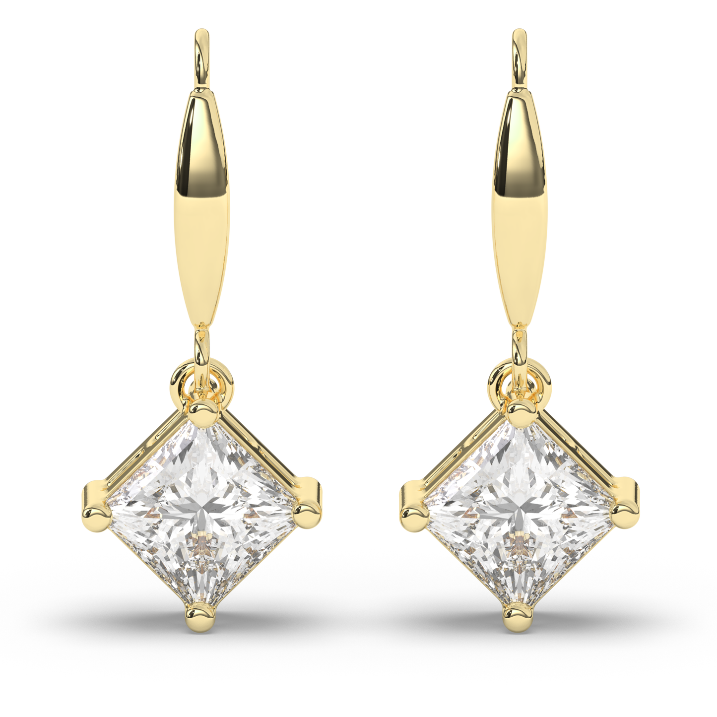 Majestic Princess Lab-Grown Diamond Dangle Earrings