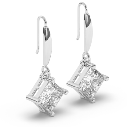 Majestic Princess Lab-Grown Diamond Dangle Earrings