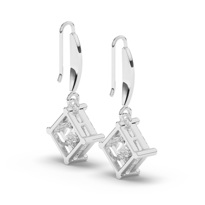 Majestic Princess Lab-Grown Diamond Dangle Earrings