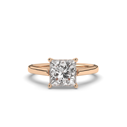 Princess Halo Solitaire Lab-Grown Diamond Ring