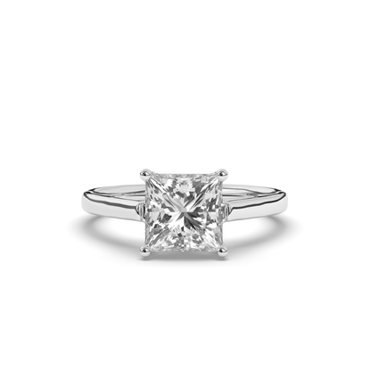 Princess Halo Solitaire Lab-Grown Diamond Ring