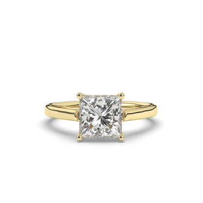 Princess Halo Solitaire Lab-Grown Diamond Ring