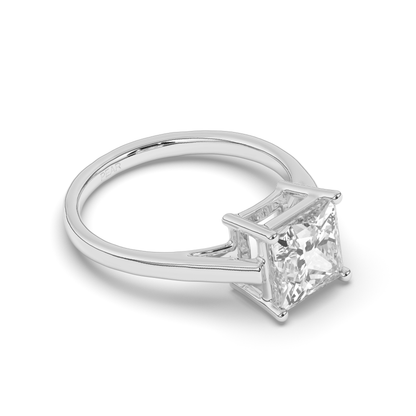 Princess Halo Solitaire Lab-Grown Diamond Ring