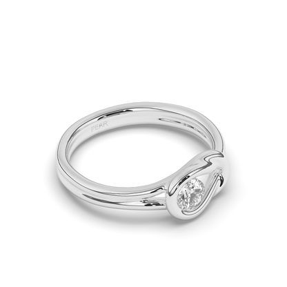 Lab-Grown Diamonds Radiant Round Solitaire Ring