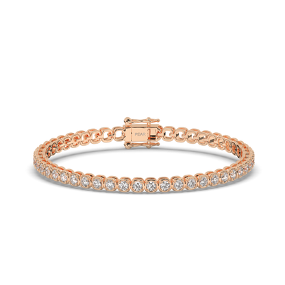 Infinite Ellipses Lab-grown Diamond Tennis Bracelet