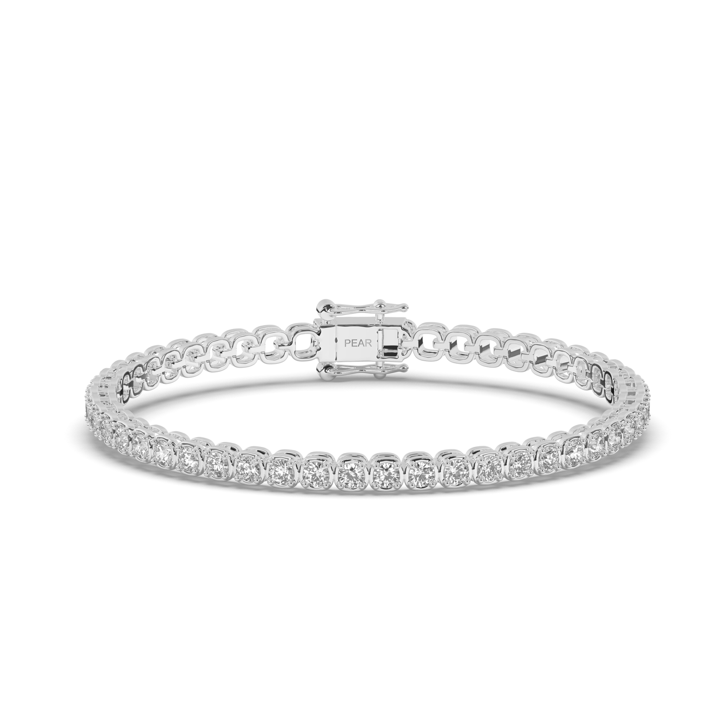 Infinite Ellipses Lab-grown Diamond Tennis Bracelet