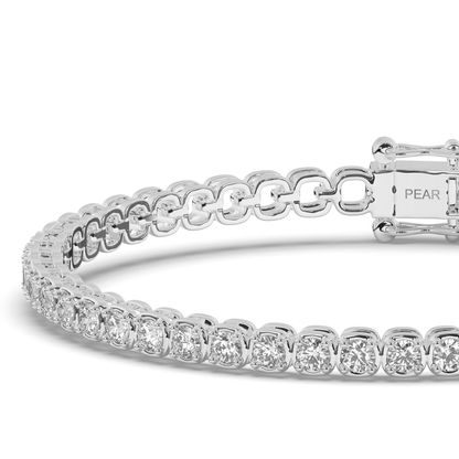 Infinite Ellipses Lab-grown Diamond Tennis Bracelet