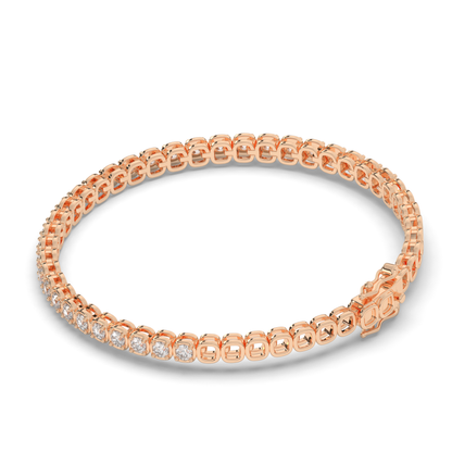 Infinite Ellipses Lab-grown Diamond Tennis Bracelet