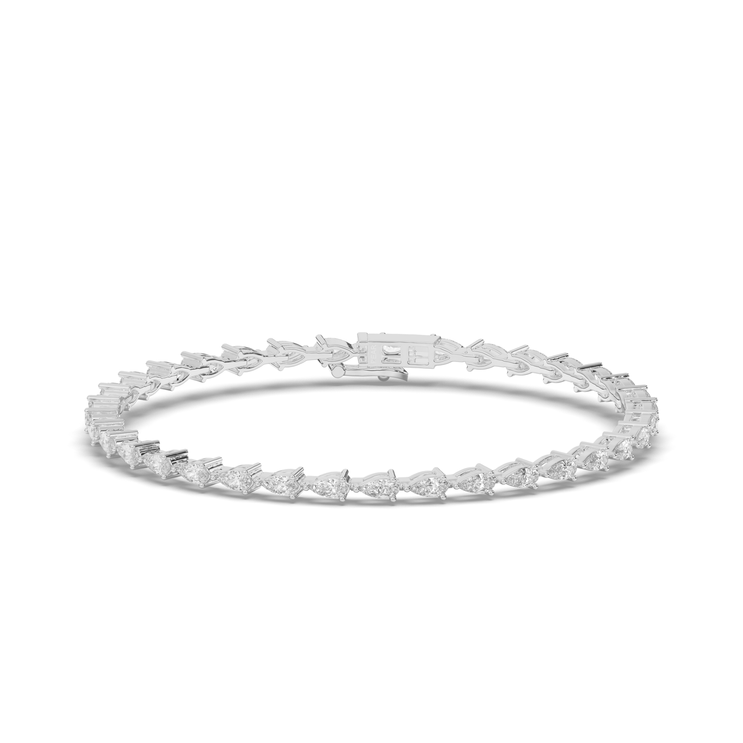 Teardrop Lab-grown Diamond Tennis Bracelet