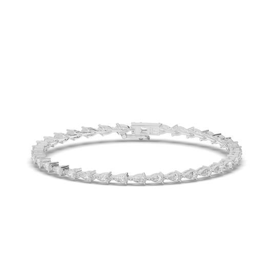 Teardrop Lab-grown Diamond Tennis Bracelet