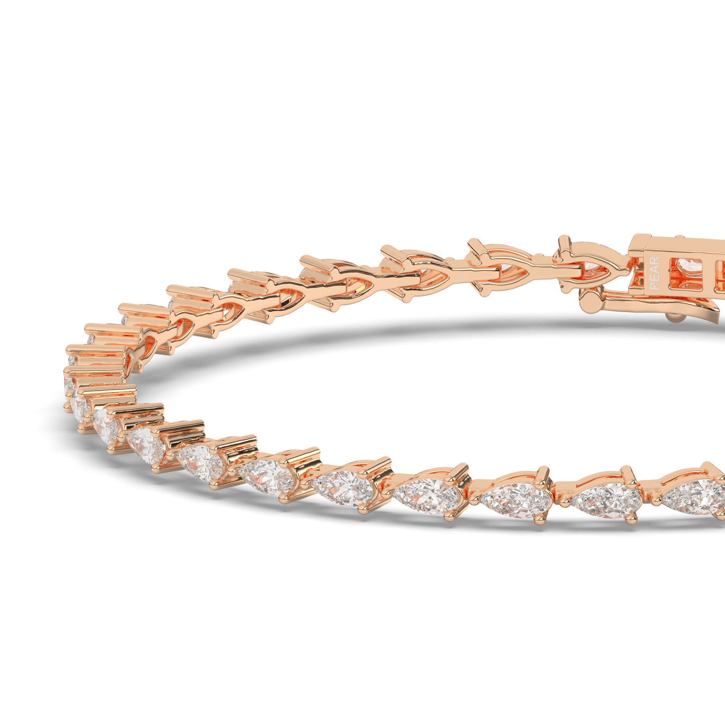 Teardrop Lab-grown Diamond Tennis Bracelet