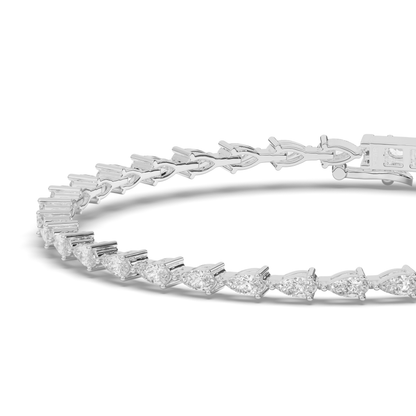 Teardrop Lab-grown Diamond Tennis Bracelet