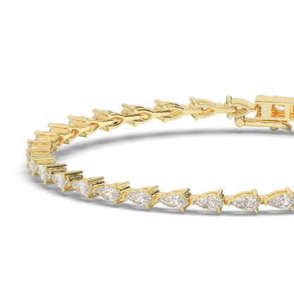 Teardrop Lab-grown Diamond Tennis Bracelet