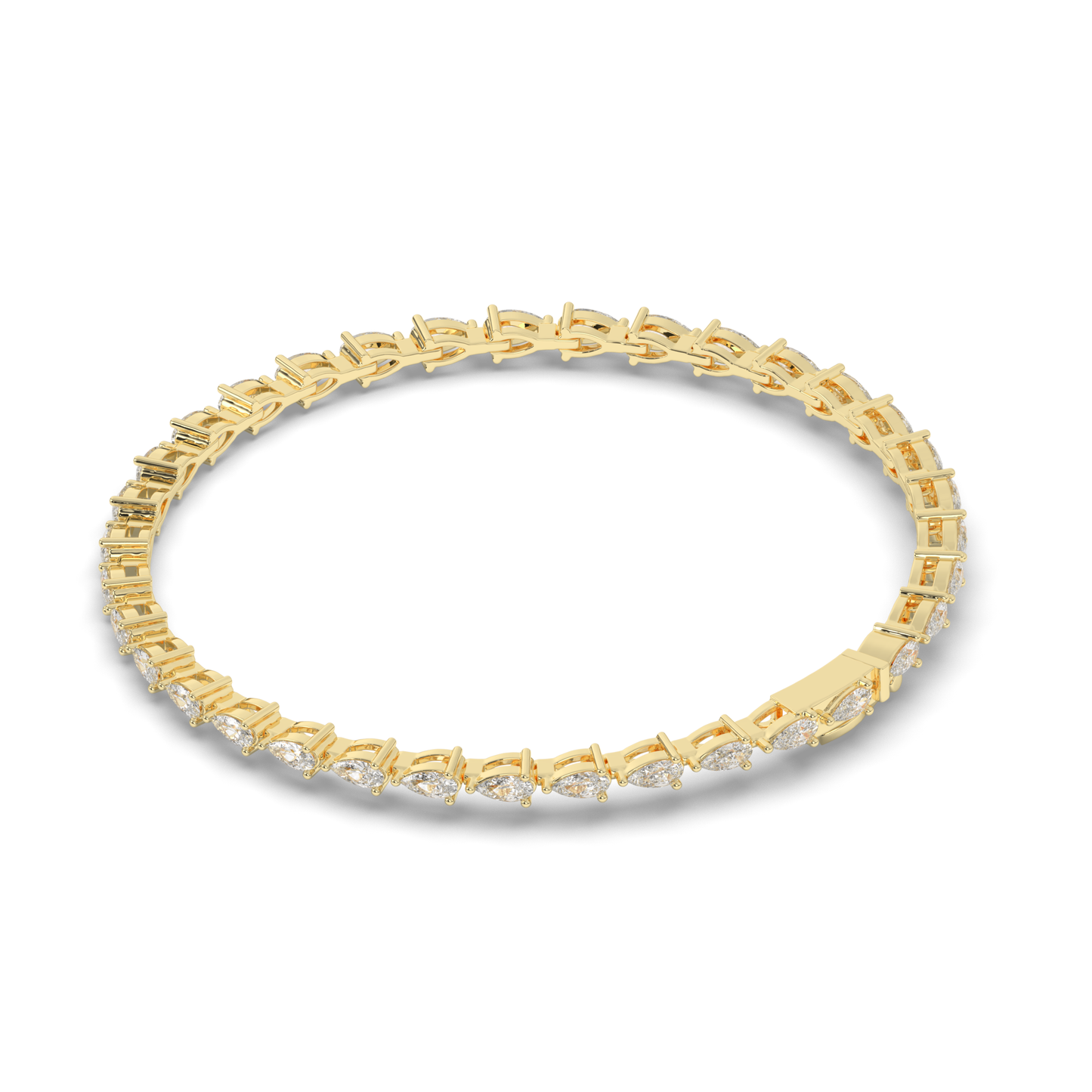 Teardrop Lab-grown Diamond Tennis Bracelet