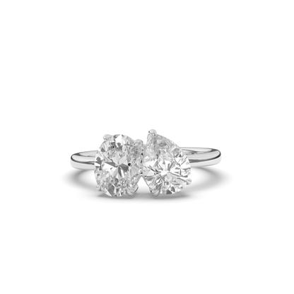 Toi Et Moi Pear & Oval Lab-Grown Diamond Ring