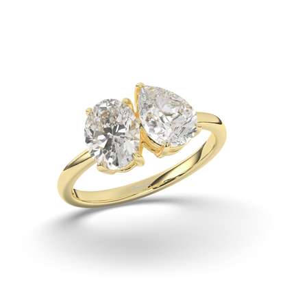 Toi Et Moi Pear & Oval Lab-Grown Diamond Ring