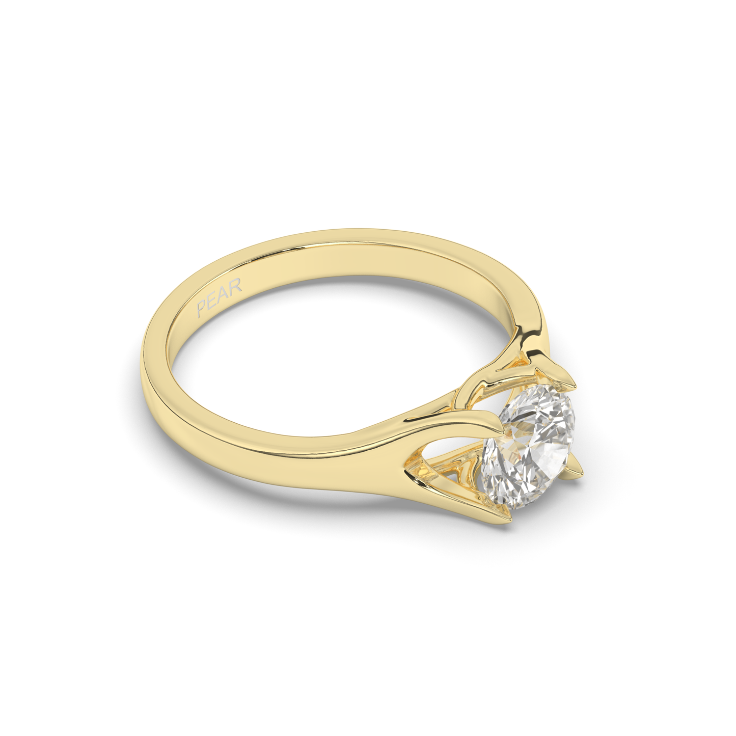 Lab-Grown Diamonds Classic Round Solitaire Ring