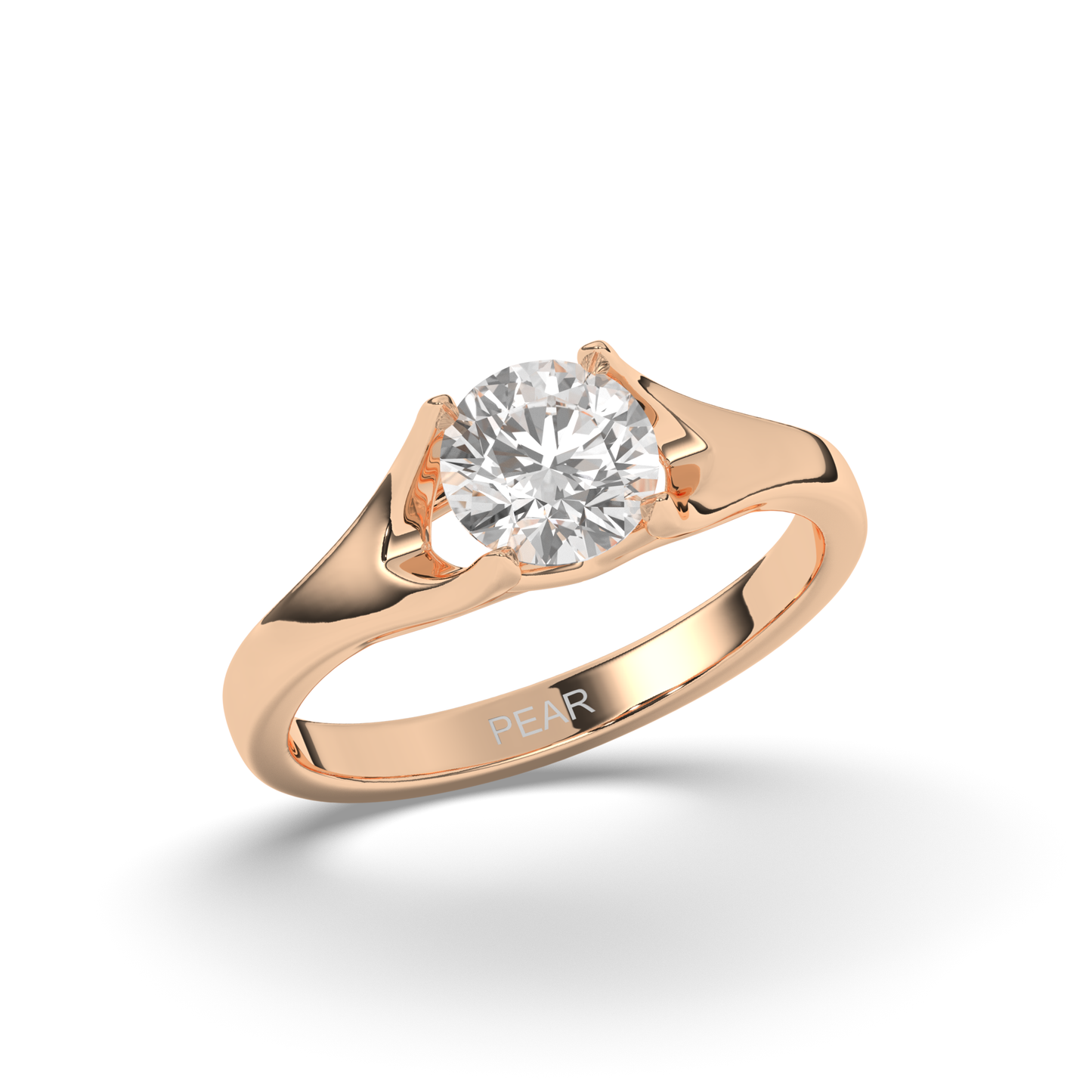 Lab-Grown Diamonds Classic Round Solitaire Ring