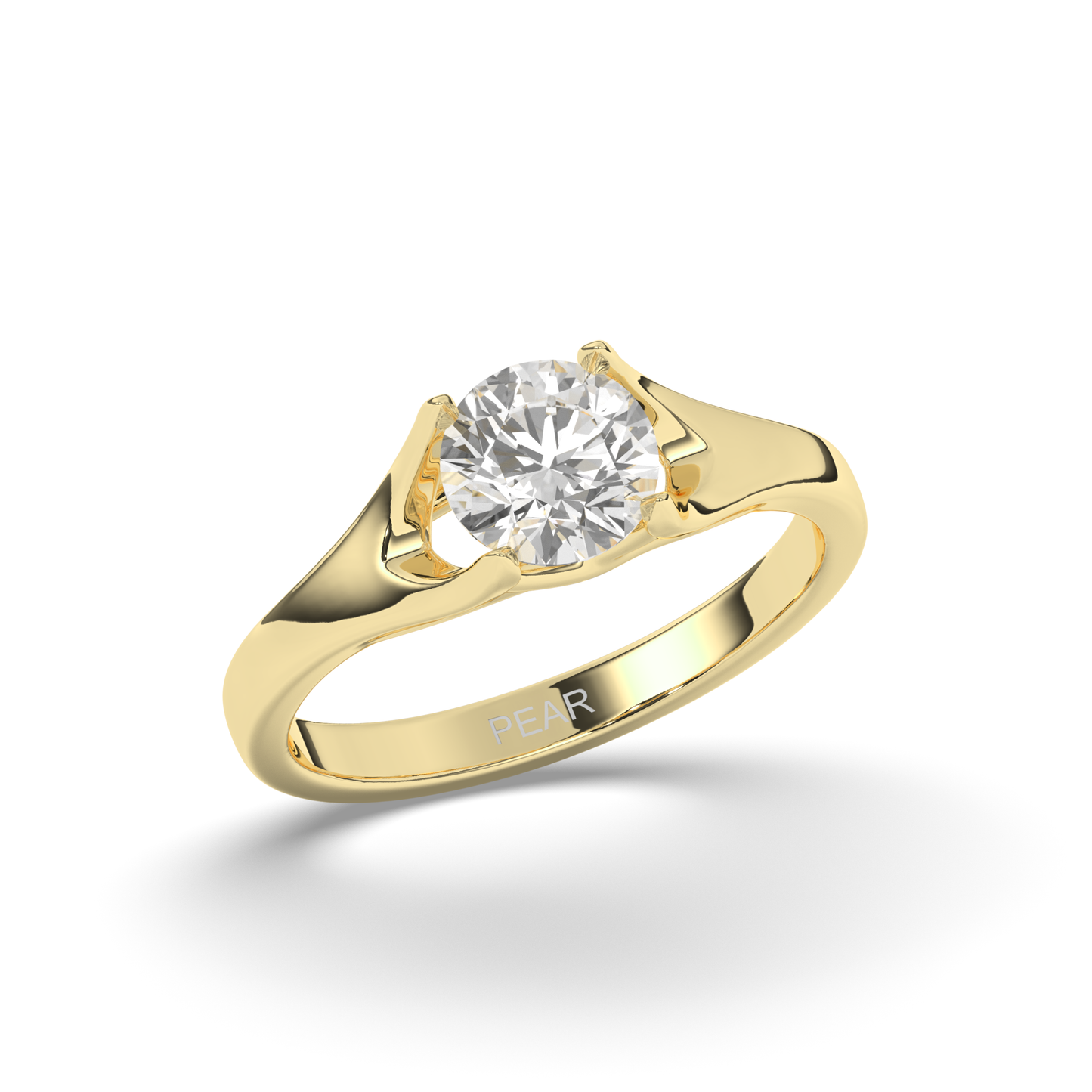 Lab-Grown Diamonds Classic Round Solitaire Ring