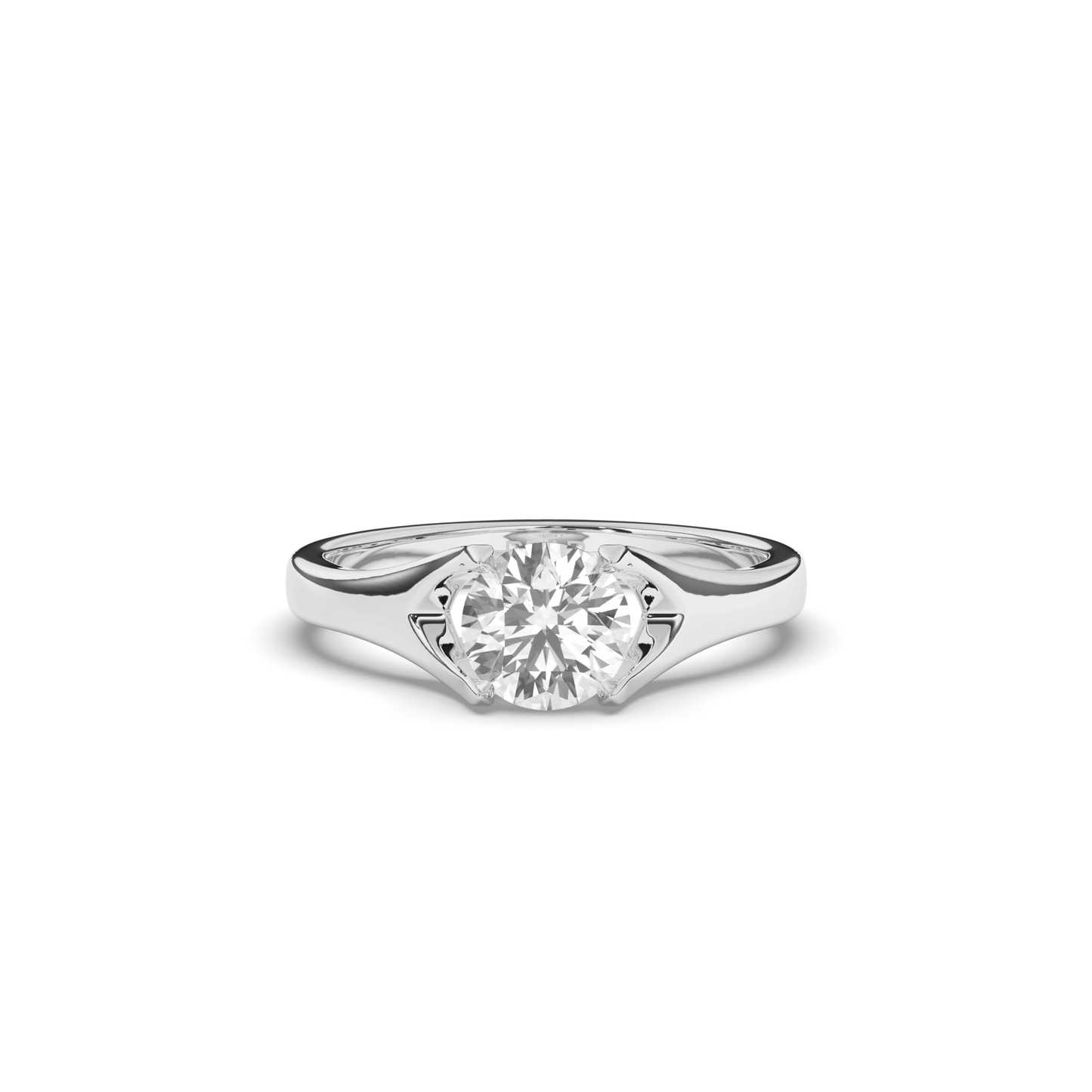 Lab-Grown Diamonds Classic Round Solitaire Ring