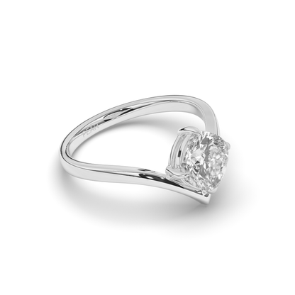 Cushion Lab-Grown Diamond Solitaire Ring