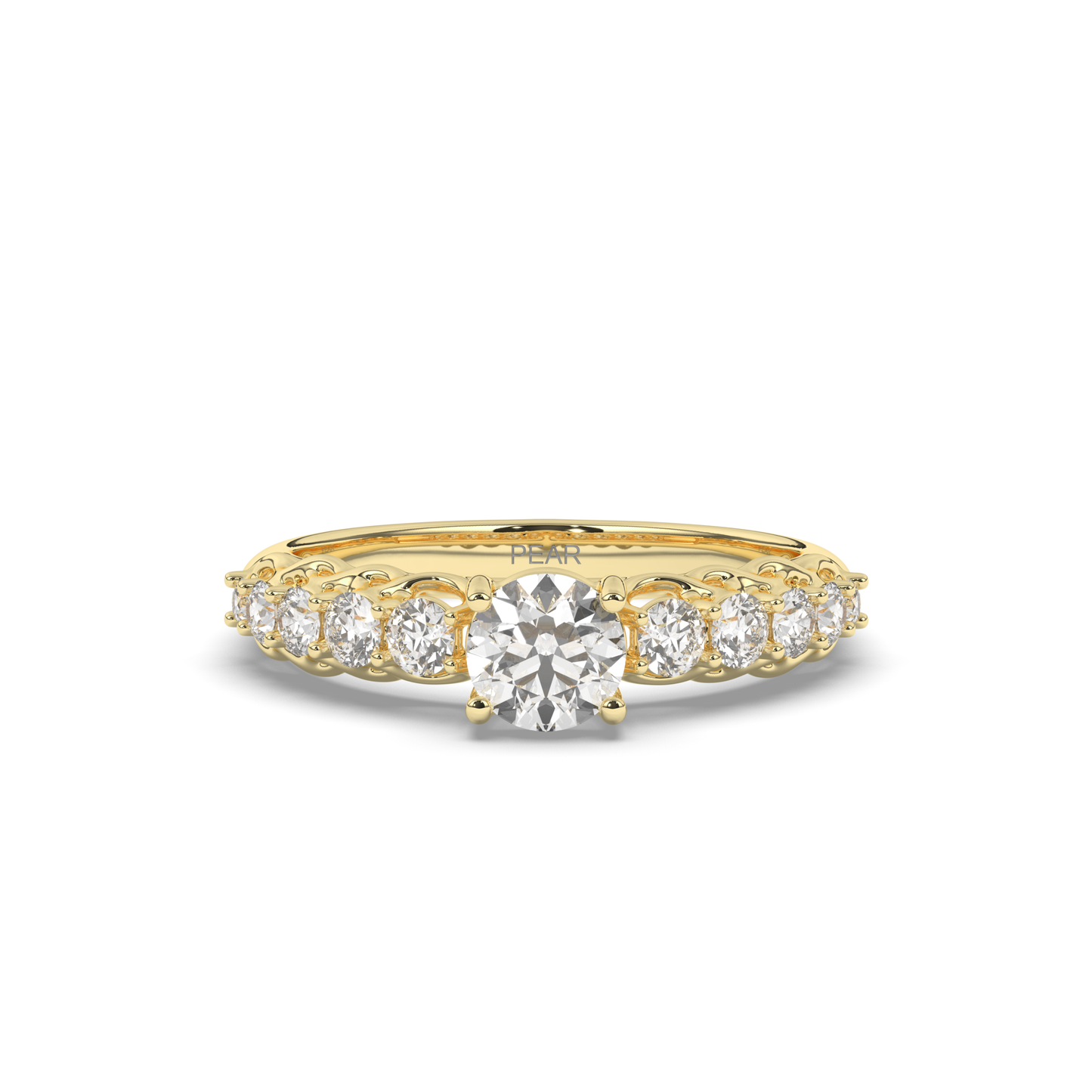 Solitaire Multi-Stone Lab-Grown Diamond Ring