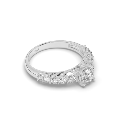 Solitaire Multi-Stone Lab-Grown Diamond Ring