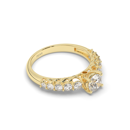 Solitaire Multi-Stone Lab-Grown Diamond Ring