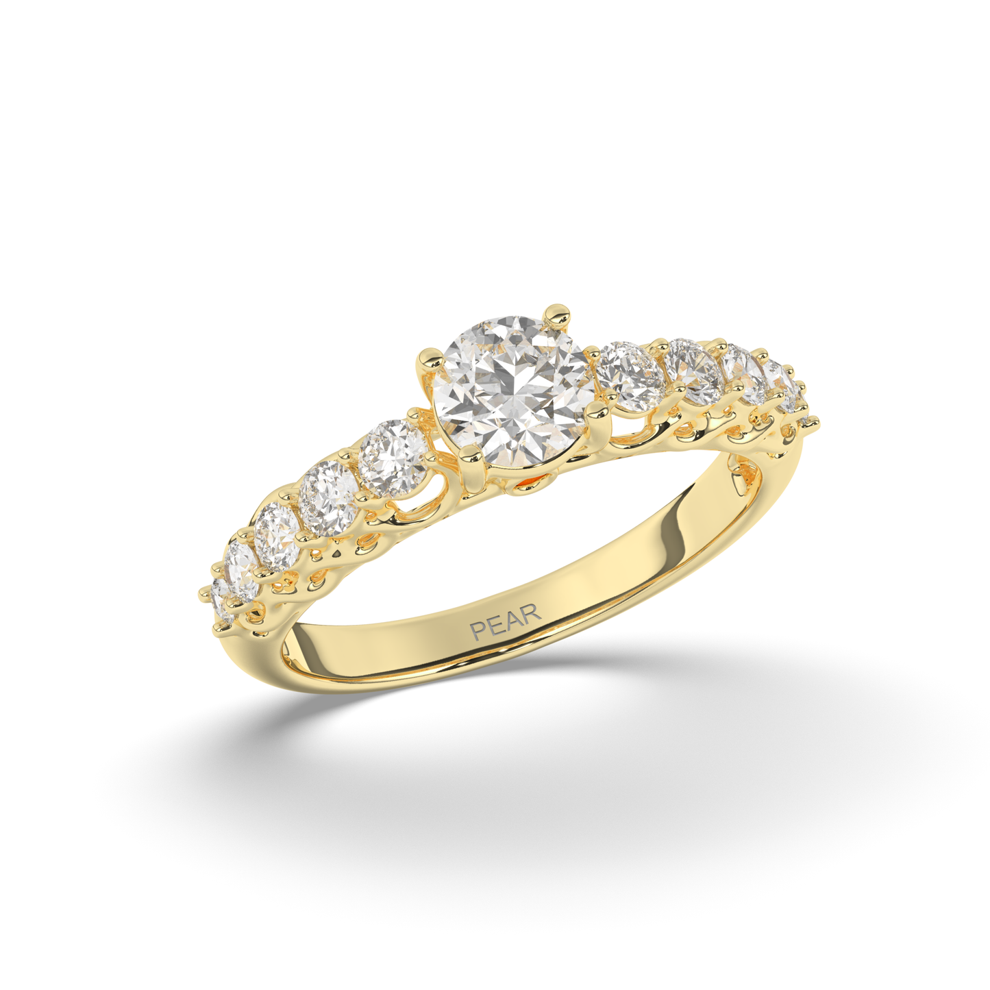 Solitaire Multi-Stone Lab-Grown Diamond Ring