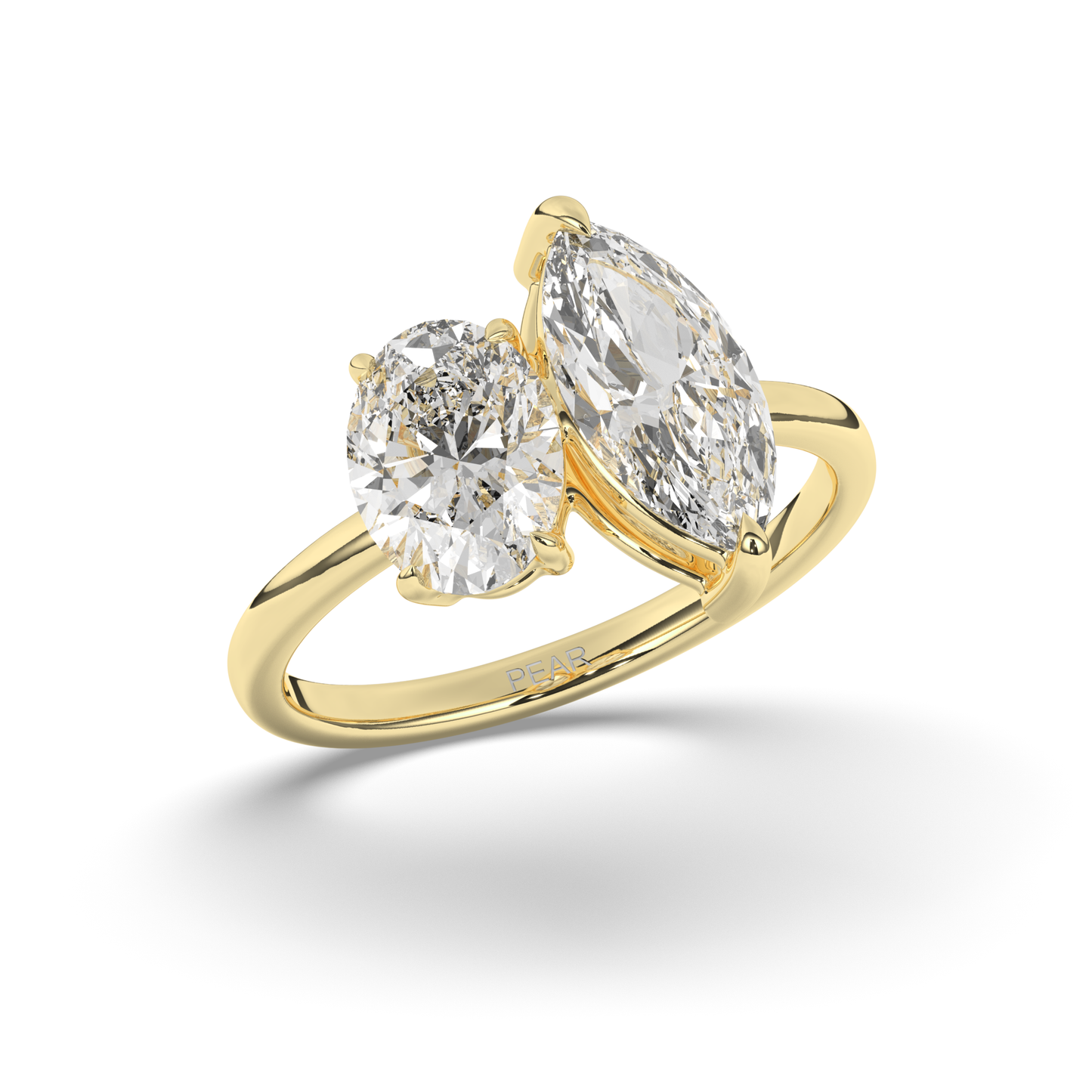 Toi Et Moi Oval & Marquise Lab-Grown Diamond Ring