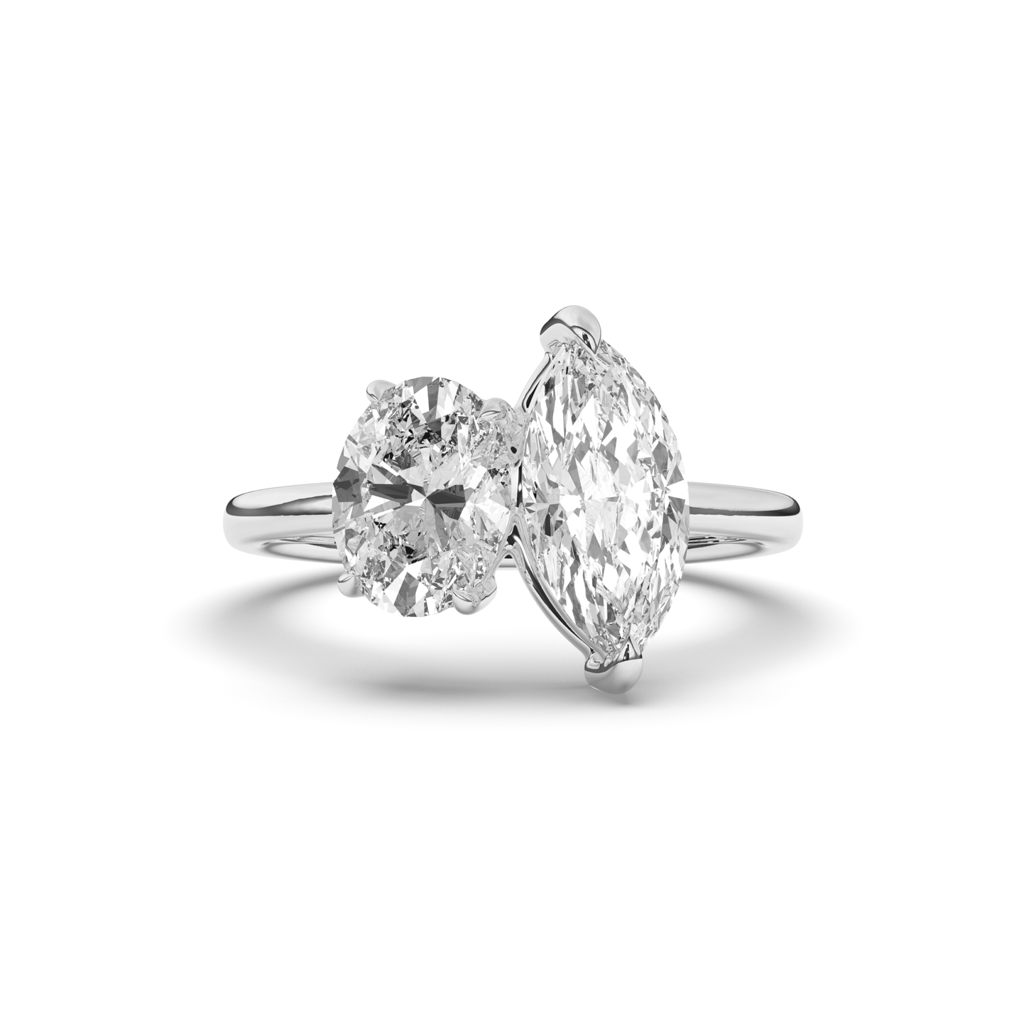 Toi Et Moi Oval & Marquise Lab-Grown Diamond Ring