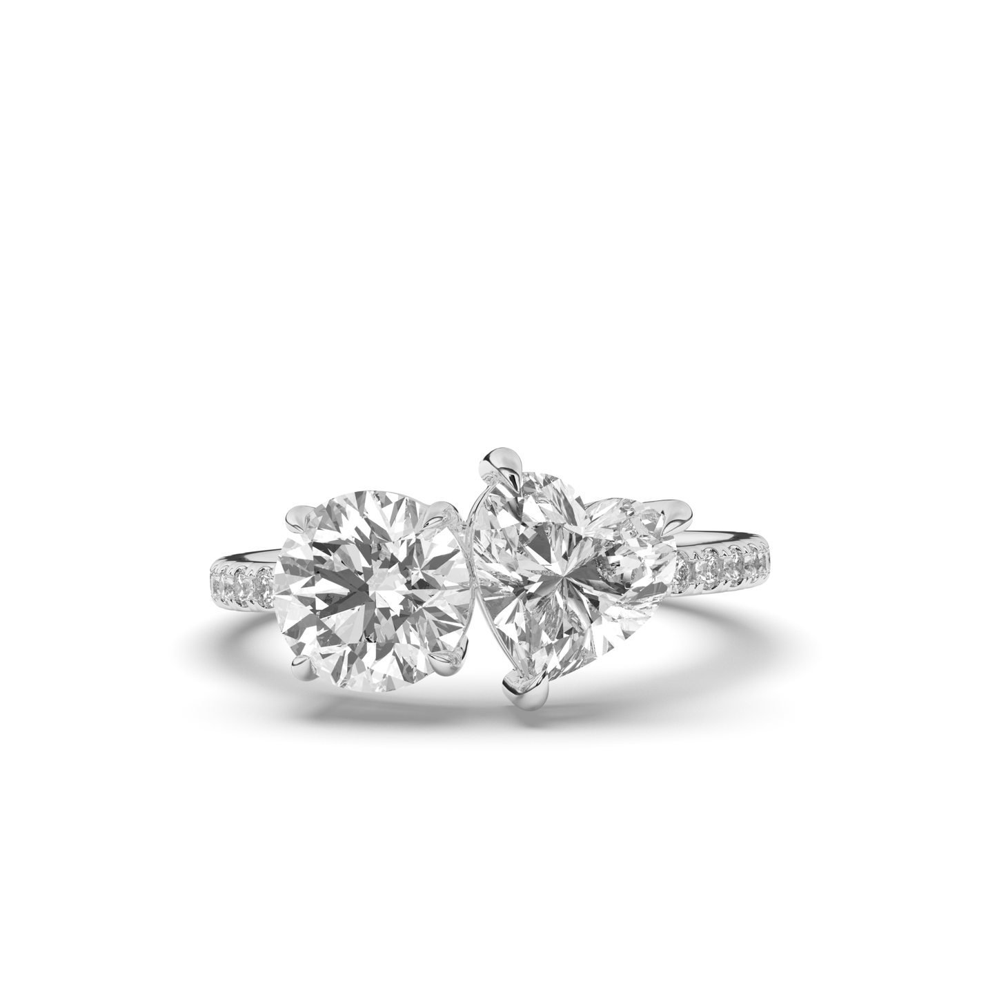 Toi Et Moi Round & Heart Lab-Grown Diamond Ring